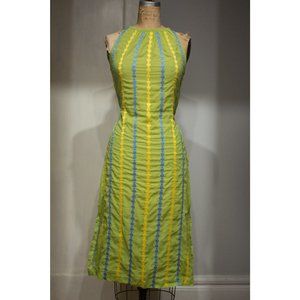 Alpana Bawa Cotton Embroidered Tie Back Shift Dress